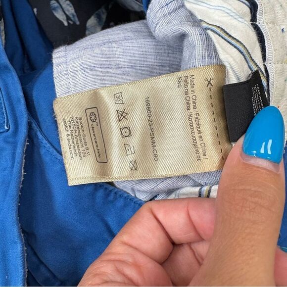 Scotch and soda Blake regular slim-fit pleated chino Royal Cobalt Blue 30 x 32 - Picture 4 of 7